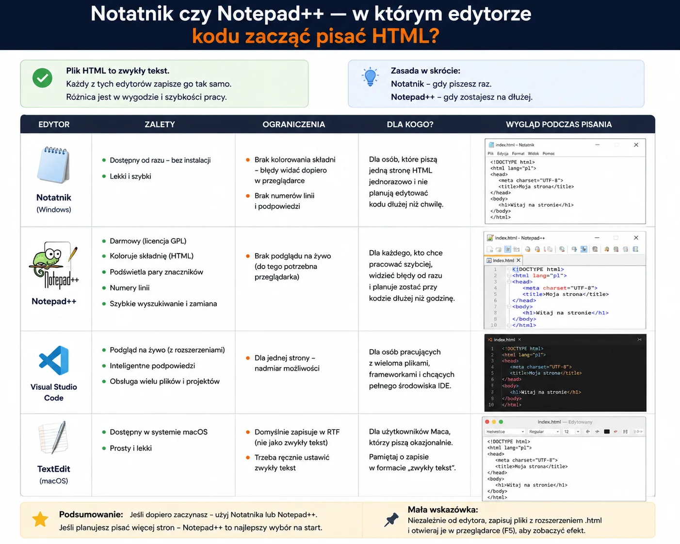 notepad czy notatnik?