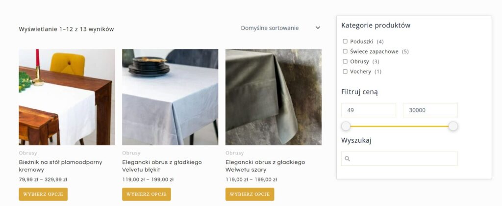 sklep internetowy jako rodzaj strony