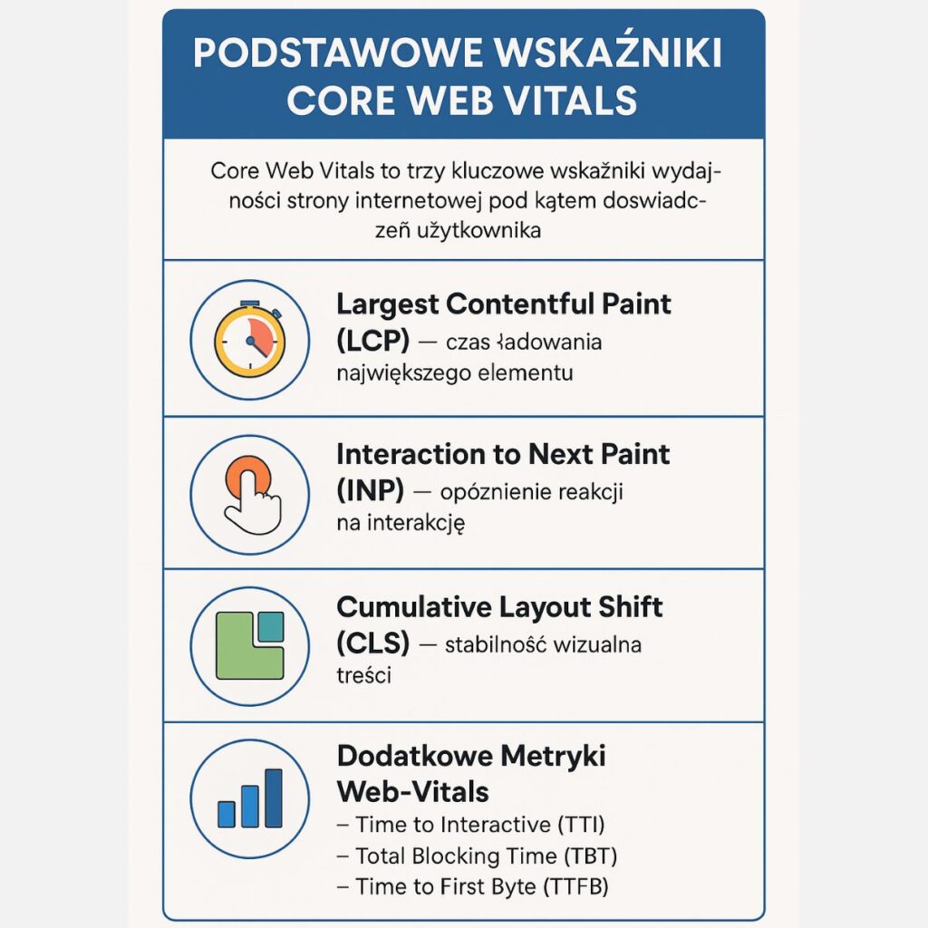 jakie są podstawowe wskaxniki core web vitals